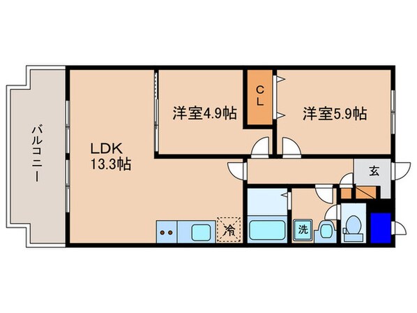 グリーンメゾン白鳥の物件間取画像